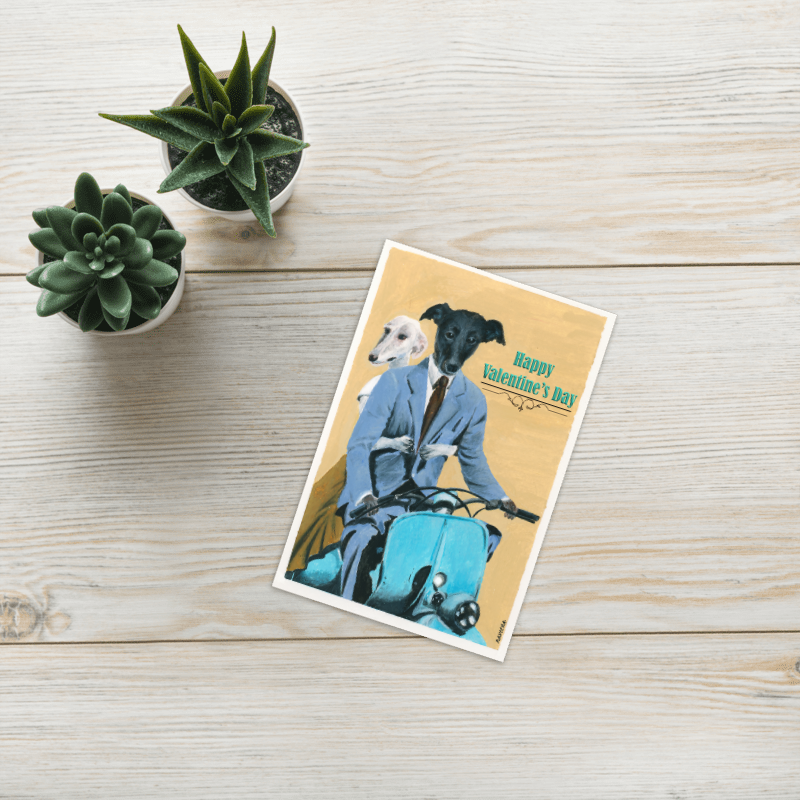 Roman Holiday inspired Valentine's Day Greeting card