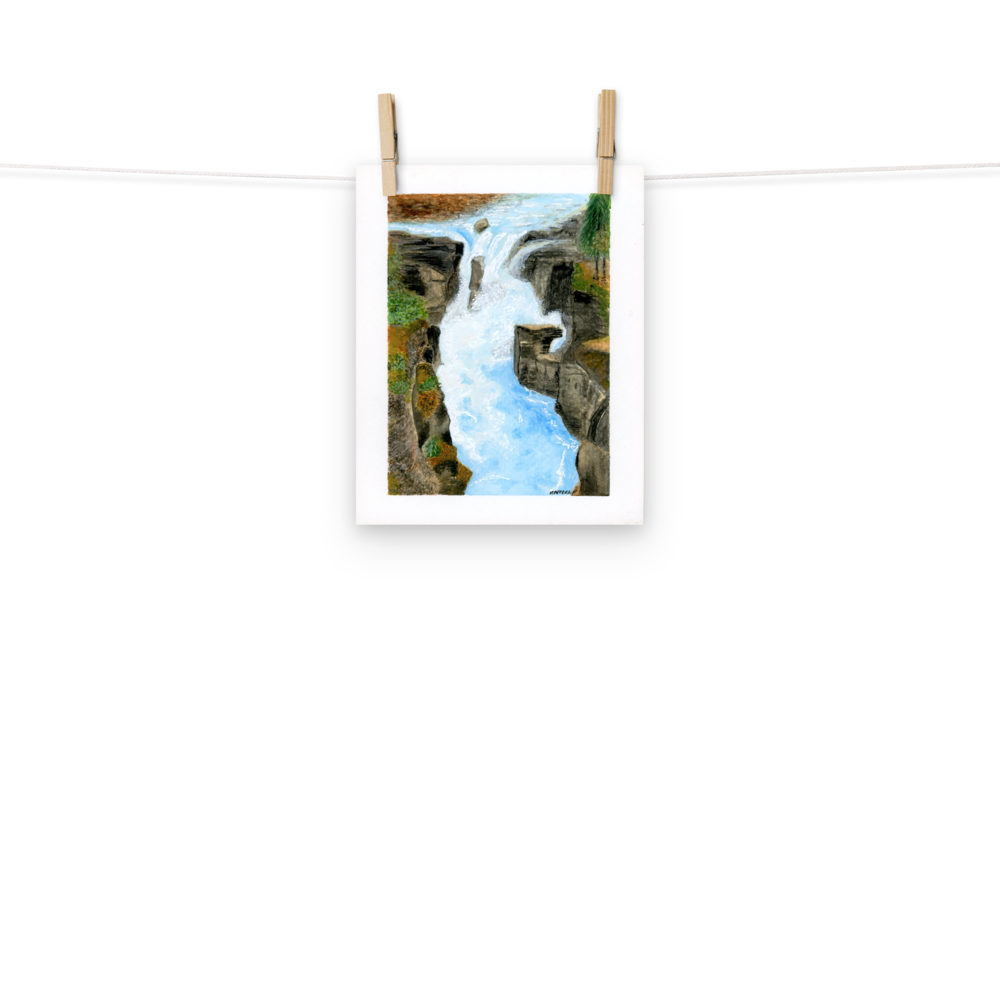8x10 inch Scenic Waterfall Poster Print
