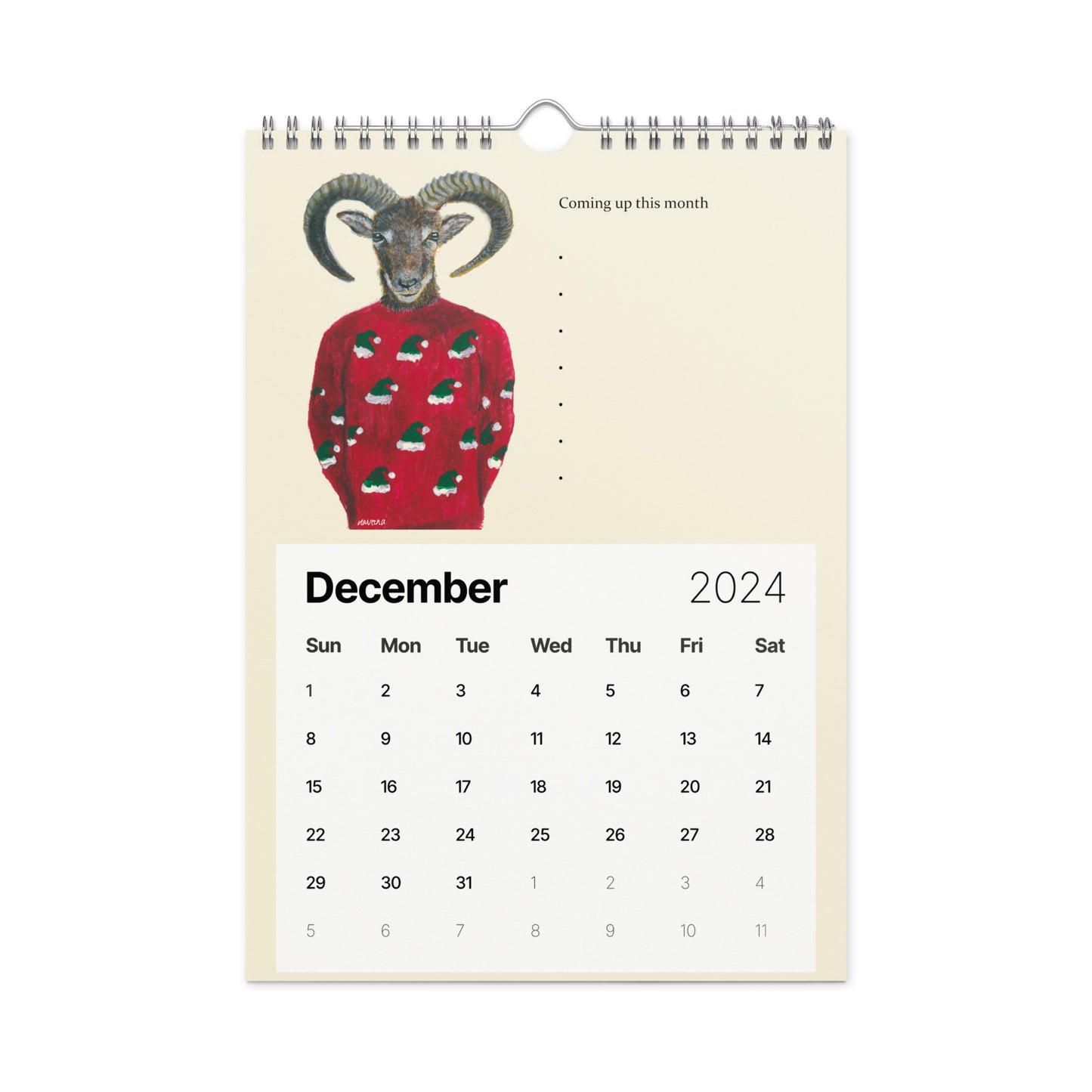 Snazzy Animals Wall calendar (2024)