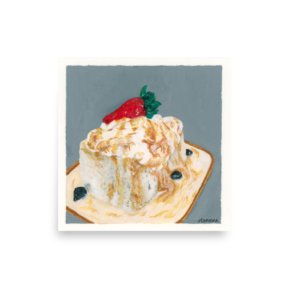 10x10 inch Tres Leches Dessert Poster Print