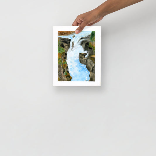 8x10 inch Scenic Waterfall Poster Print